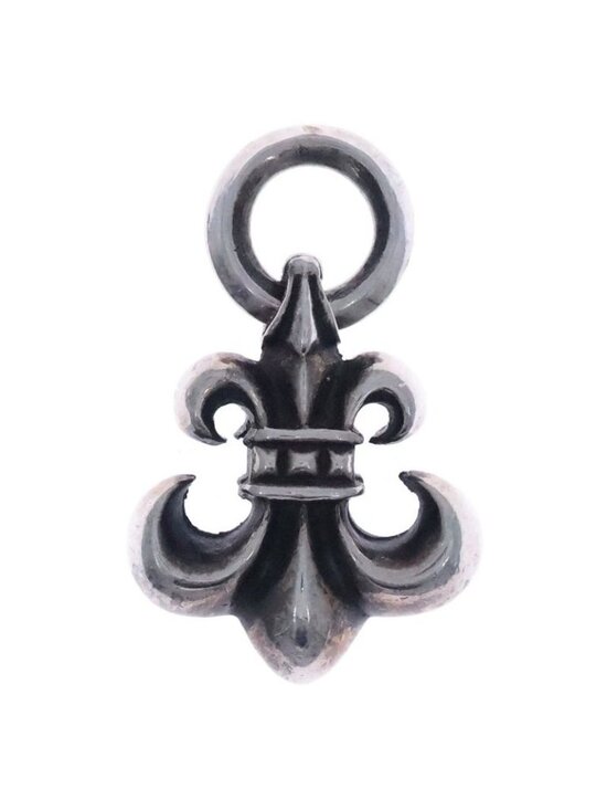 Authentic 925 Sterling Silver Chrome Hearts BS Fleur Pendant  Chrome Hearts BS Fluer Charm BS Old Silver Necklace Top